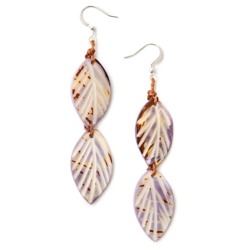 Fair Trade Tagua Nut Organic Earrings Jewelry (Sustainable & Eco-Friendly)